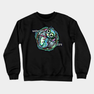 Waterbear don't care gripink Crewneck Sweatshirt